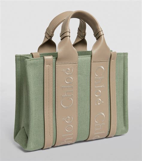 chloe tote green|chloe tote woody.